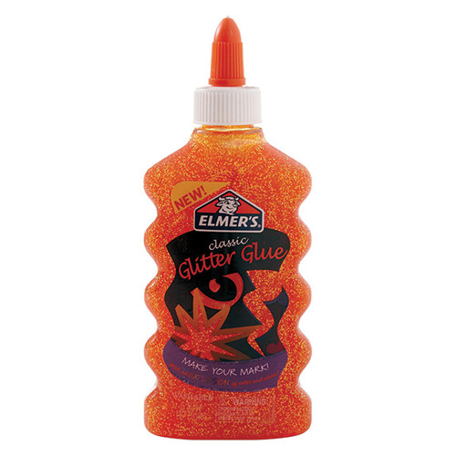 ELMERS Liquid Glue - Glitter Orange 177ml-ELM2109486 ELMERS Liquid Glue - Glitter Orange 177ml-ELM2109486