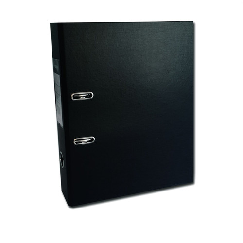 CROXLEY JD1029 Polypropylene Lever Arch Rado File - A4 - 65mm (Black)-ALF102902