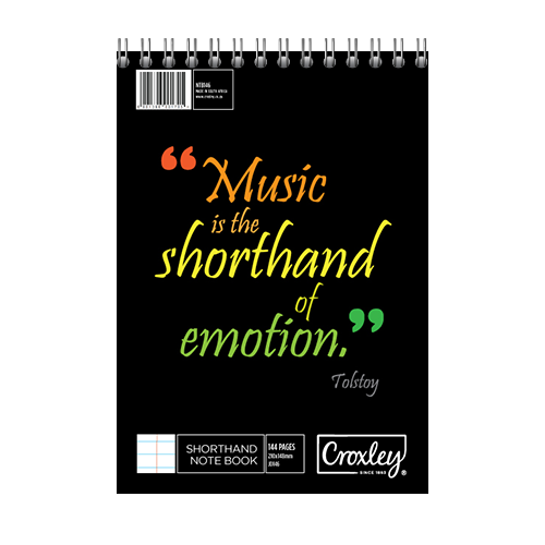 CROXLEY JD113 Feint Soft Cover Notebook A6 20 Page (Pack of 25)-NTB113