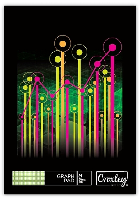 CROXLEY JD185 A4 36 Page Graph Book 2/10/20mm Pack of 20-GRB185