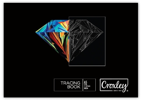 CROXLEY JD254 A5 Landscape 72 Page Tracing Book Pack of 10-TRA254