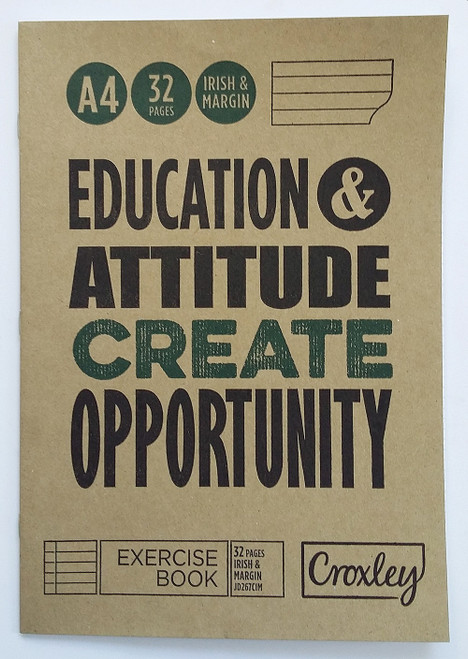 CROXLEY JD267 A4 32 Page Irish & Margin Pack of 20-EXE267CIM