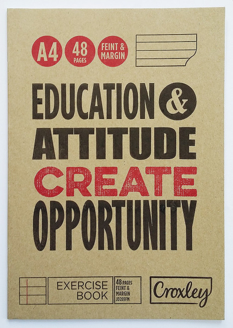 CROXLEY JD269 A4 48 Page Feint & Margin Pack of 20-EXE269FM