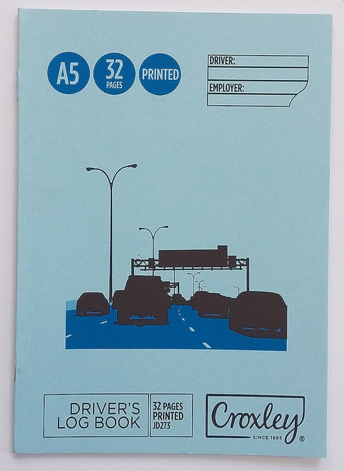 CROXLEY JD273 Drivers Log Book 32 Page 210x148mm Pack of 20-DLOG273 CROXLEY JD273 Drivers Log Book 32 Page 210x148mm Pack of 20-DLOG273