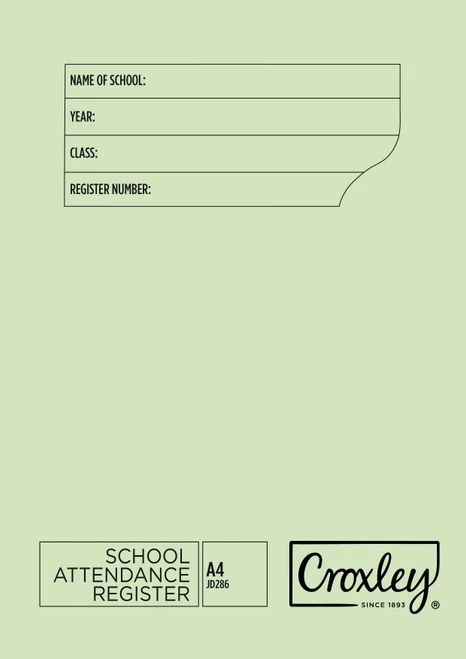 CROXLEY  JD286 School Attendance Register Wire Stitched (Manila Cover) Pack of 20-ATR286