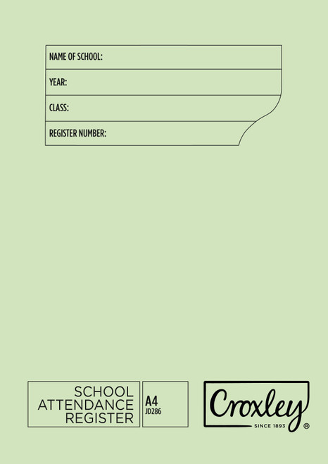 CROXLEY JD286 School Attendance Register Wire Stitched (Manila Cover) Pack of 20-ATR286 CROXLEY JD286 School Attendance Register Wire Stitched (Manila Cover) Pack of 20-ATR286