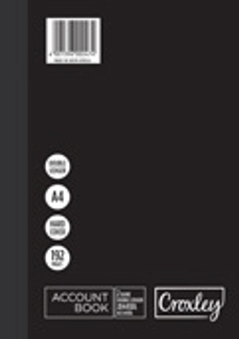 CROXLEY JD445 Account Book A4 Quarter Bound 192 Page Double Ledger Pack of 5-ACC445D