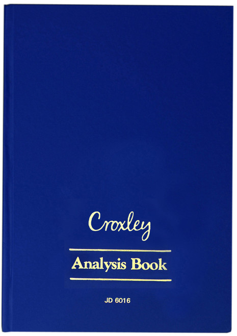 CROXLEY JD6016 Analysis Series 6 A4 144 Page 16 Column on 2 Page Cash Each-ANA6016