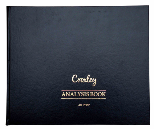 CROXLEY JD7027 Analysis Series 7 Oblong 144 Page 27 Column on 2 Page Cash Each-ANA7027