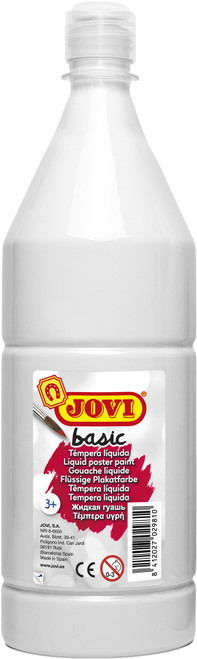JOVI Basic Liquid Poster Paint 1000ml White-JOV50901 JOVI Basic Liquid Poster Paint 1000ml White-JOV50901