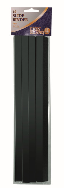 LION BRAND Slide Binder - 5mm (Black) (Pack of 10)-BIN3102