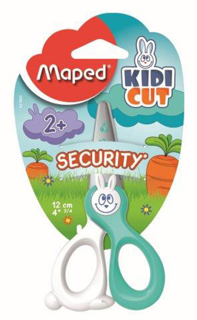 MAPED Scissor 12cm KidiCut Fibreglass Carded MAPED Scissor 12cm KidiCut Fibreglass Carded