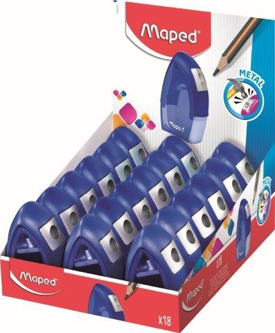 MAPED Sharpener 1-Hole Tonic Metal Canister - Each-506800
