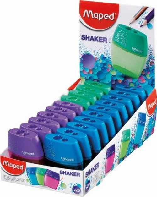 MAPED Sharpener 2-Hole Shaker - Each-534755 MAPED Sharpener 2-Hole Shaker - Each-534755