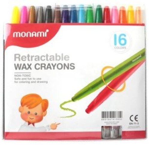 MONAMI Retractable Crayon 16S-CRA7935 MONAMI Retractable Crayon 16S-CRA7935