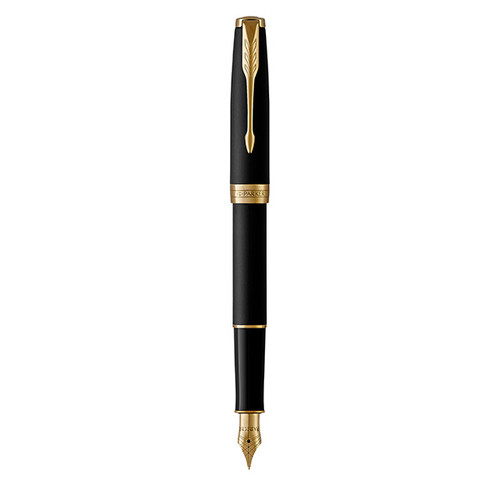 PARKER Sonnet Fountain Pen - Matte Black Gold Trim-NS1931517 PARKER Sonnet Fountain Pen - Matte Black Gold Trim-NS1931517