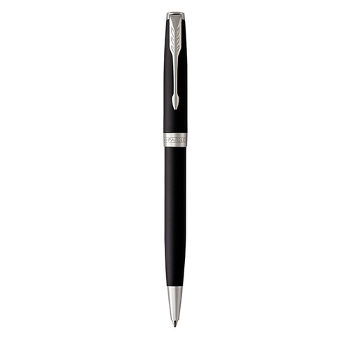 PARKER Sonnet Ballpoint Pen - Matte Black Chrome Trim-NS1931524
