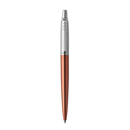 PARKER Jotter Ballpoint Pen - Chelsea Orange Chrome Trim-NS1953189