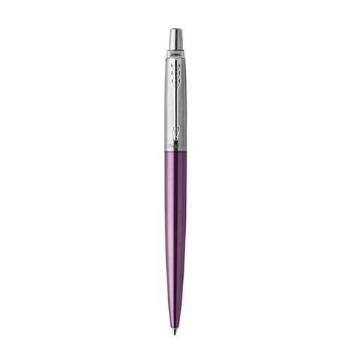 PARKER Jotter Ballpoint Pen - Victoria Violet Chrome Trim-NS1953190