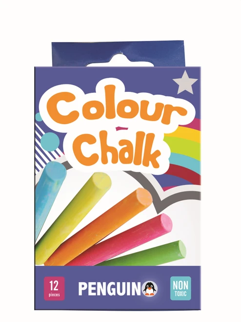 PENGUIN Chalk (Assorted Colours) (Box of 12)-CHA3229