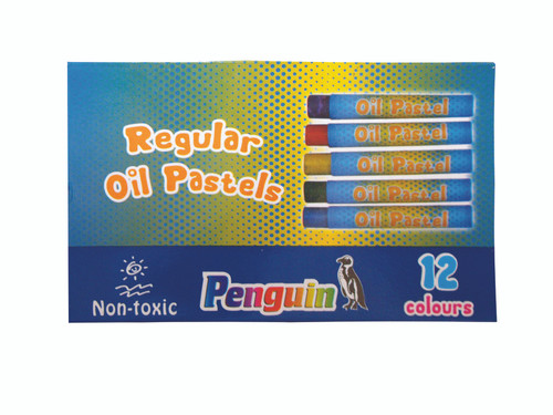 PENGUIN Oil Pastels Box 12 PENGUIN Oil Pastels Box 12