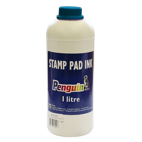 PENGUIN Stamp Pad Ink - 1 Litre (Blue)-INK5104 PENGUIN Stamp Pad Ink - 1 Litre (Blue)-INK5104