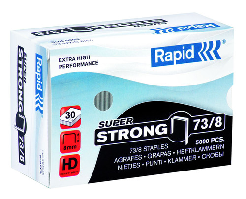 RAPID Staples 73/8 Box of 5000-RAP24890300 RAPID Staples 73/8 Box of 5000-RAP24890300