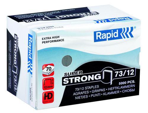 RAPID Superstrong Staples 73/12 - (Box-5000)-RAP24890800 RAPID Superstrong Staples 73/12 - (Box-5000)-RAP24890800
