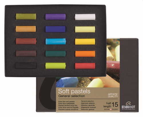 ROYAL TALENS REMBRANDT Soft Pastels Starter Set: 15 Half Pastels-RT31823108 ROYAL TALENS REMBRANDT Soft Pastels Starter Set: 15 Half Pastels-RT31823108