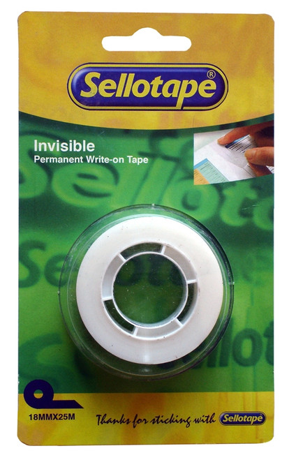 SELLOTAPE Invisi Tape Refill - 18mm x 25mt Roll-TVT8550 SELLOTAPE Invisi Tape Refill - 18mm x 25mt Roll-TVT8550