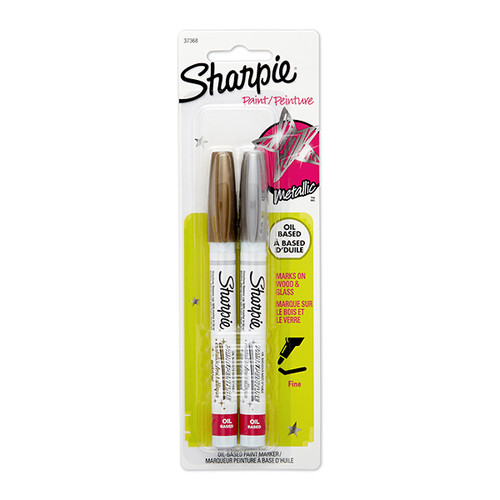 ?SHARPIE Paint Marker Fine Gold and Silver 2 per Card-NS37368PP ?SHARPIE Paint Marker Fine Gold and Silver 2 per Card-NS37368PP