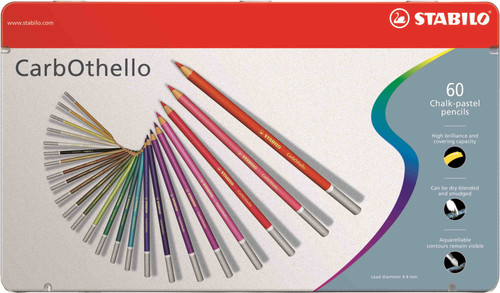 STABILO CarbOthello Colour Pencil: Assorted Metal Box 60's-1460-6