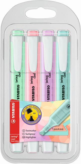 STABILO Swing Cool Pastel 4's-275-4-08