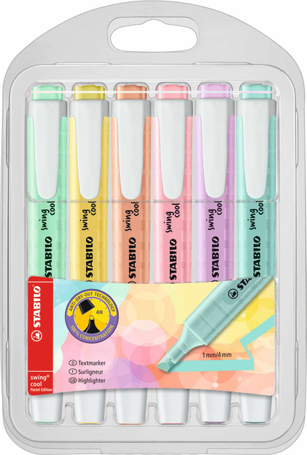 STABILO Swing Cool Pastel 6's-275-6-08 STABILO Swing Cool Pastel 6's-275-6-08