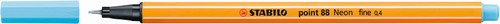 STABILO Point 88 Fineliner Neon Blue Each-88-031 STABILO Point 88 Fineliner Neon Blue Each-88-031