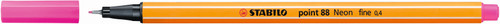 STABILO Point 88 Fineliner Neon Pink Each-88-056 STABILO Point 88 Fineliner Neon Pink Each-88-056
