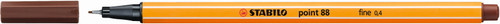 STABILO Point 88 Fineliner Brown Each-88-45