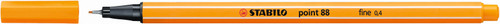 STABILO Point 88 Fineliner Orange Each-88-54 STABILO Point 88 Fineliner Orange Each-88-54