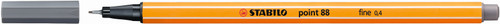STABILO Point 88 Fineliner Dark Grey Each-88-96
