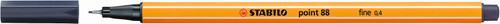 STABILO Point 88 Fineliner Paynes Grey Each-88-98 STABILO Point 88 Fineliner Paynes Grey Each-88-98