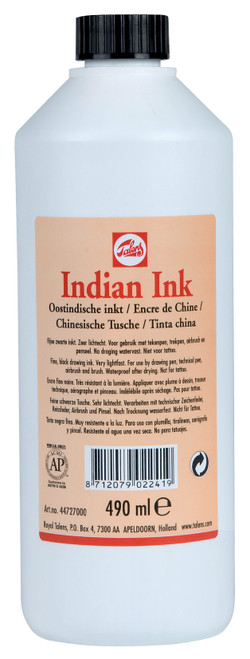 TALENS Indian Ink 490ml Black Each TALENS Indian Ink 490ml Black Each