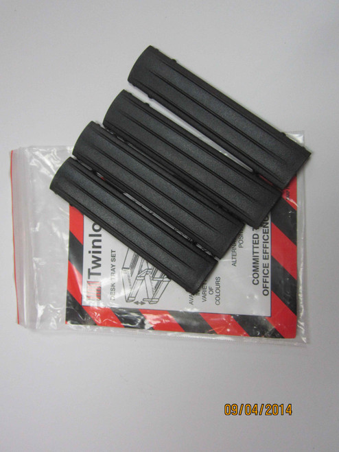 Croxley Desk Tray Risers Set of 4 Charcoal-DTRIS