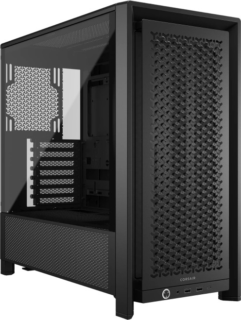 FRAME 4000D Black Mid-Tower PC Case; 2x 3.5'' | 2x 2.5'' Drive Bays; Up to 360mm Radiator compatible; No Fans - RCN - CC-9011290-WW FRAME 4000D Black Mid-Tower PC Case; 2x 3.5'' | 2x 2.5'' Drive Bays; Up to 360mm Radiator compatible; No Fans - RCN - CC-9011290-WW