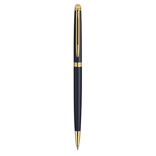 WATERMAN Hemisphere Ballpoint Pen - Matte Black Gold Trim-NS0920770