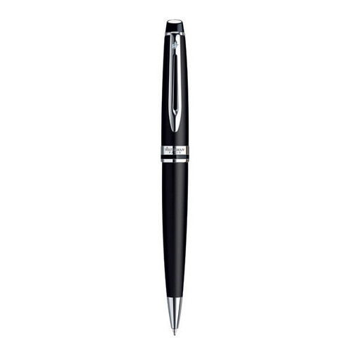 WATERMAN Expert Ballpoint Pen - Matte Black Chrome Trim-NS0951900 WATERMAN Expert Ballpoint Pen - Matte Black Chrome Trim-NS0951900