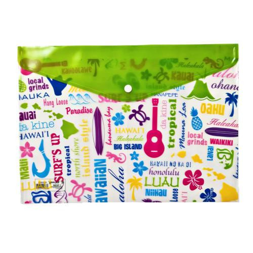 Yalong A4 Document Folder  - SURFS UP GREEN Pack 12   Yalong A4 Document Folder  - SURFS UP GREEN Pack 12