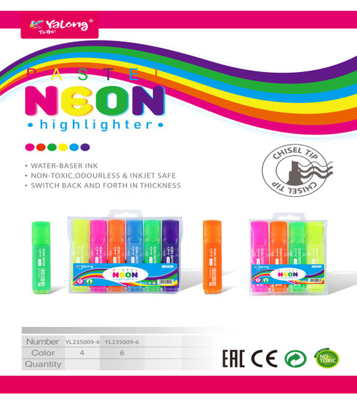  Yalong Neon Highlighters Wallet 4 