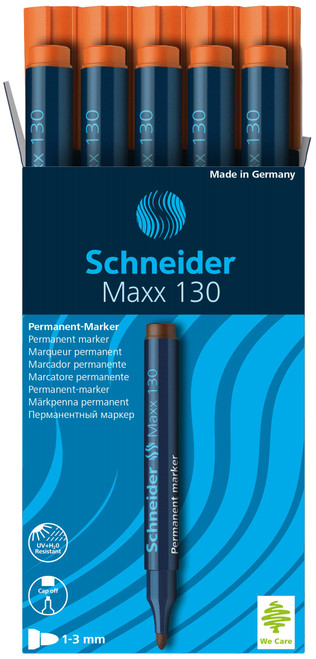 MAXX 130 - BULLET POINT PERMANENT MARKER ORANGE 10's MAXX 130 - BULLET POINT PERMANENT MARKER ORANGE 10's