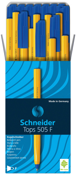 TOPS 505 F - FINE POINT - ORANGE BALLPOINT PEN BLUE 50's TOPS 505 F - FINE POINT - ORANGE BALLPOINT PEN BLUE 50's