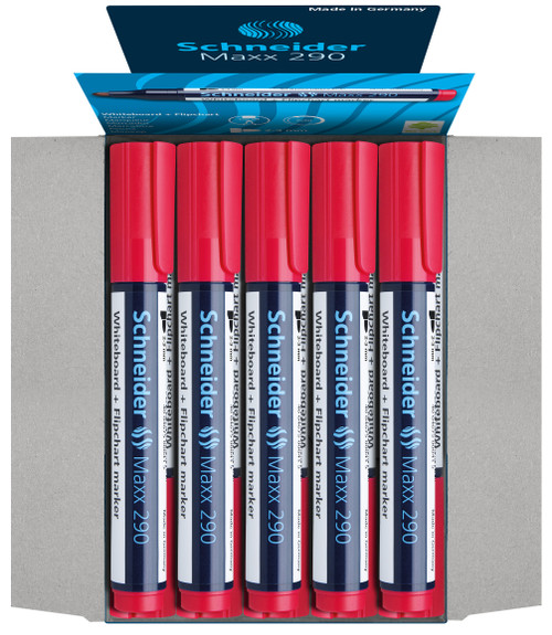 MAXX 290 - WHITEBOARD BULLET POINT 2 - 3MM Red 10's MAXX 290 - WHITEBOARD BULLET POINT 2 - 3MM Red 10's